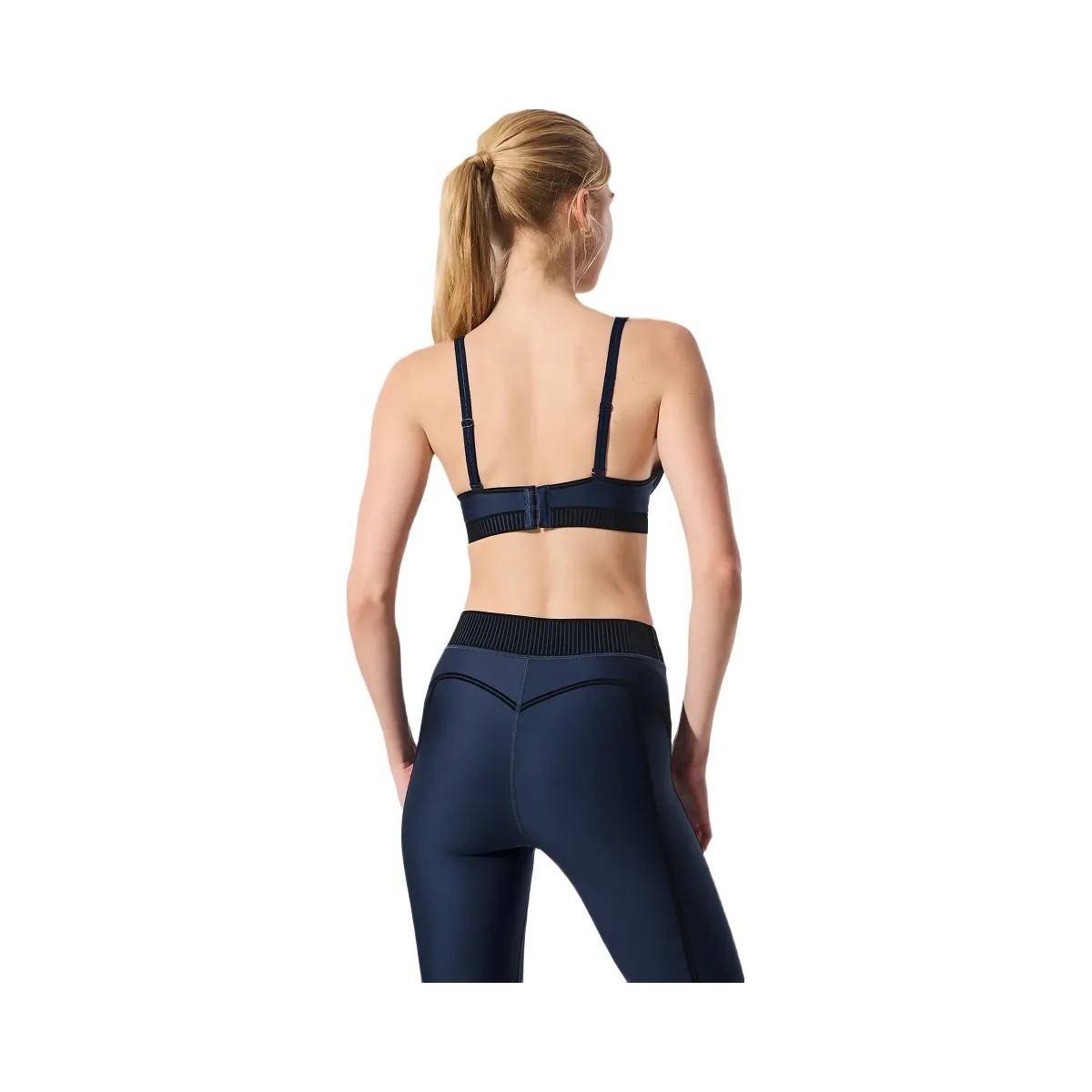 Alo Women's Airlift Line Up Bra - Navy - HypeFly India View 2
