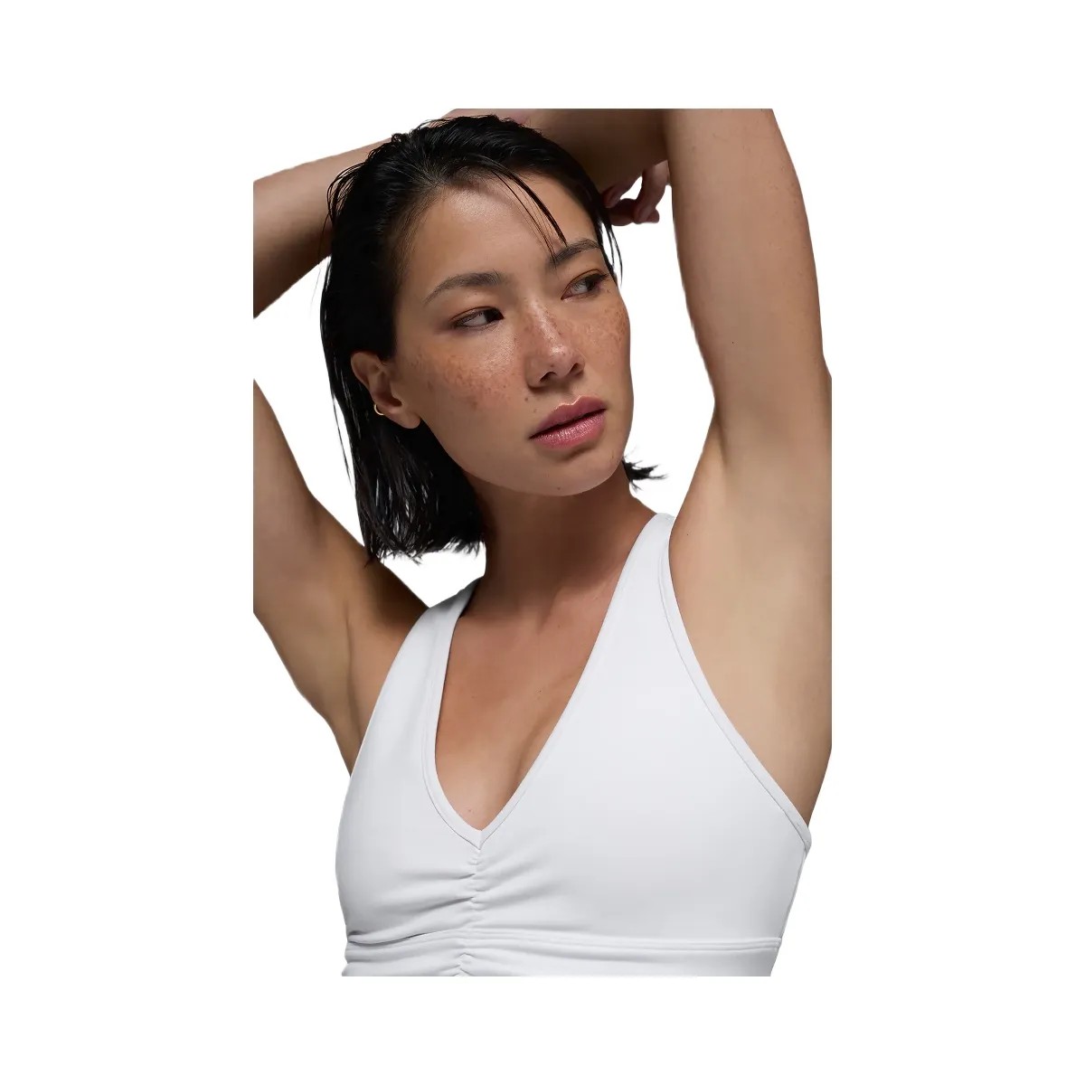 Alo Women's Wild Thing Bra - White - HypeFly India View 4