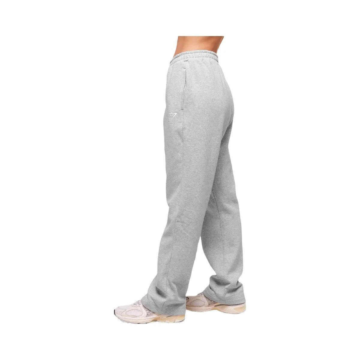 Gymshark Training Fleece Straight Leg Jogger - Light Grey Core Marl - HypeFly India View 3