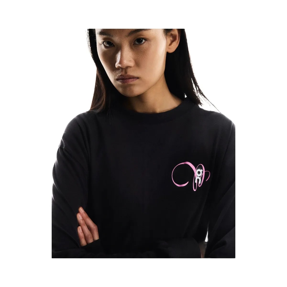 On Club Long-T Graphic Black - HypeFly India View 5