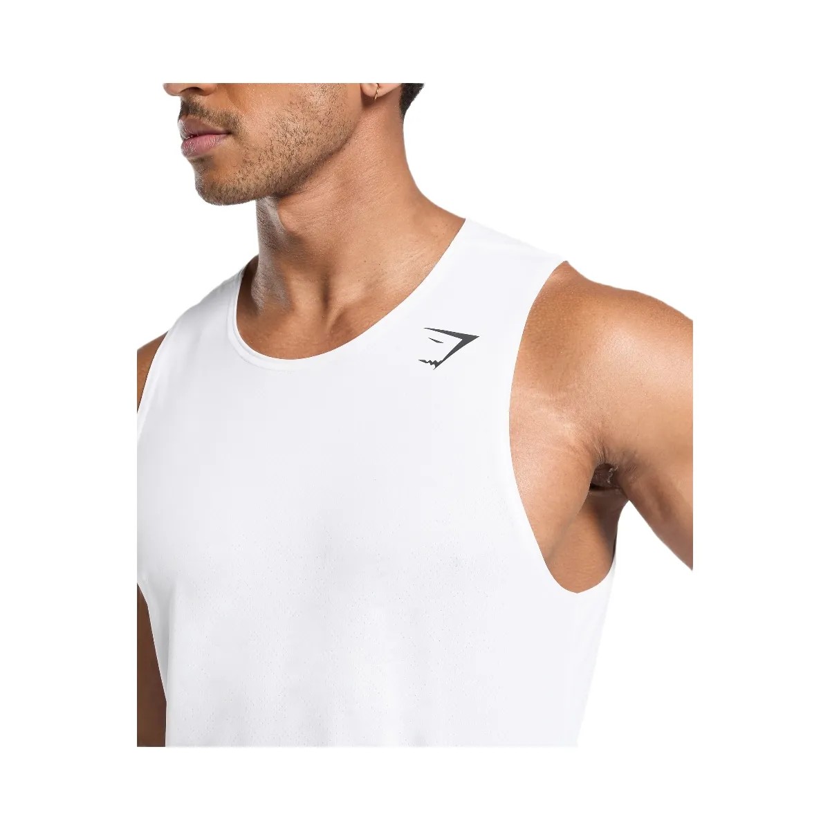 Gymshark Arrival Tank - White - HypeFly India View 5
