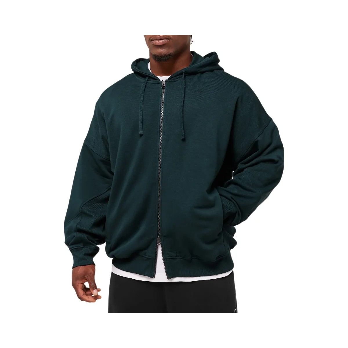 Gymshark Power Zip Up Hoodie - Deep Petrol Blue - HypeFly India View 4