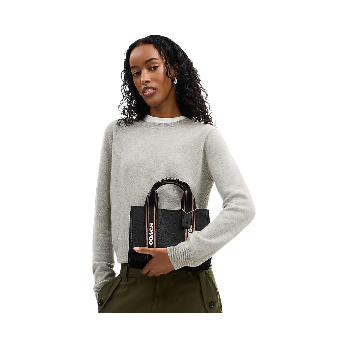 Coach Smith Tote Bag 24 Pebbled Leather-Gold-Black Multi - HypeFly India View 2