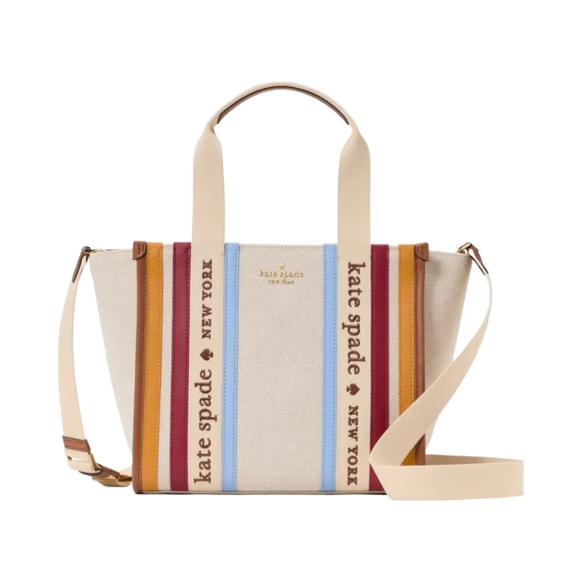 Kate Spade Kip Stripe Small Tote Multi - HypeFly India View 1