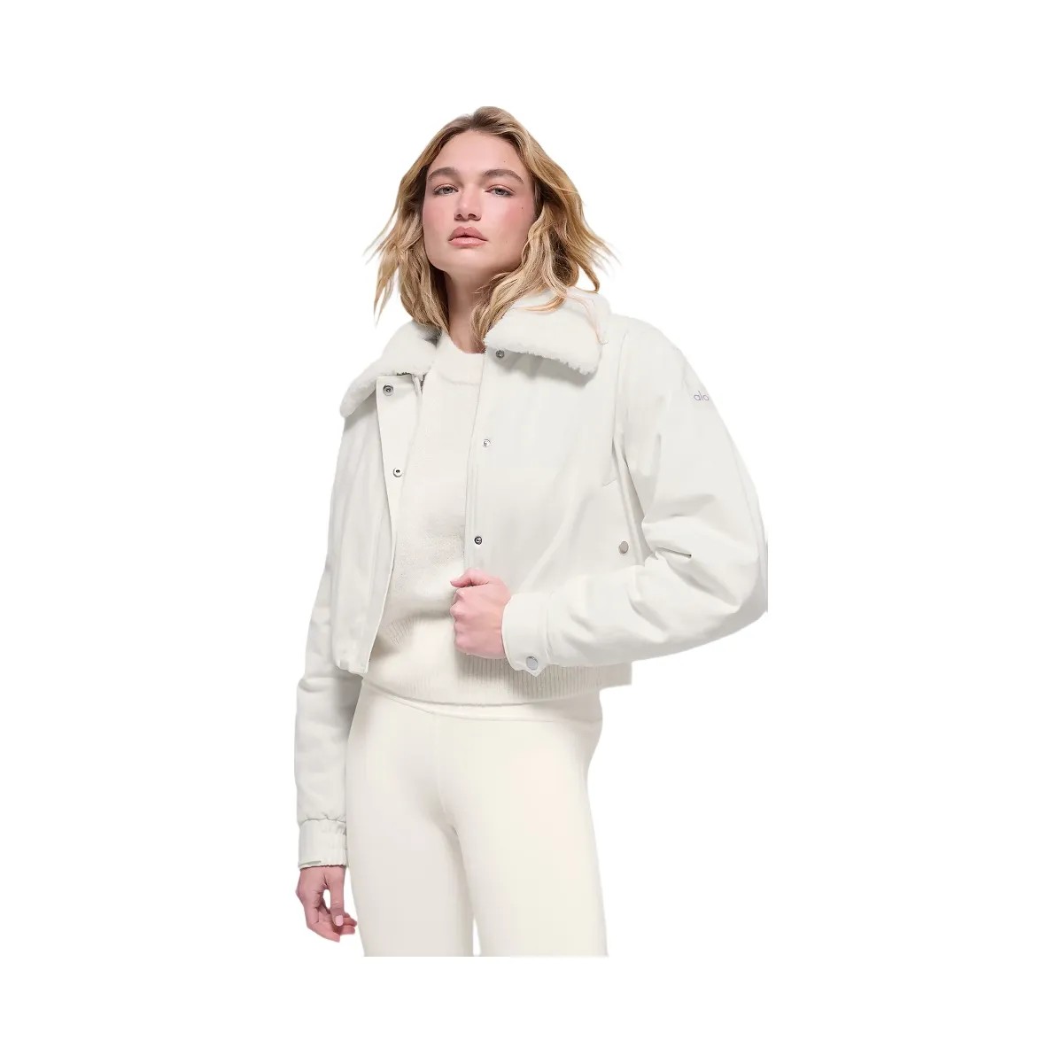 Alo Women's Navigator Jacket - Ivory - HypeFly India View 1