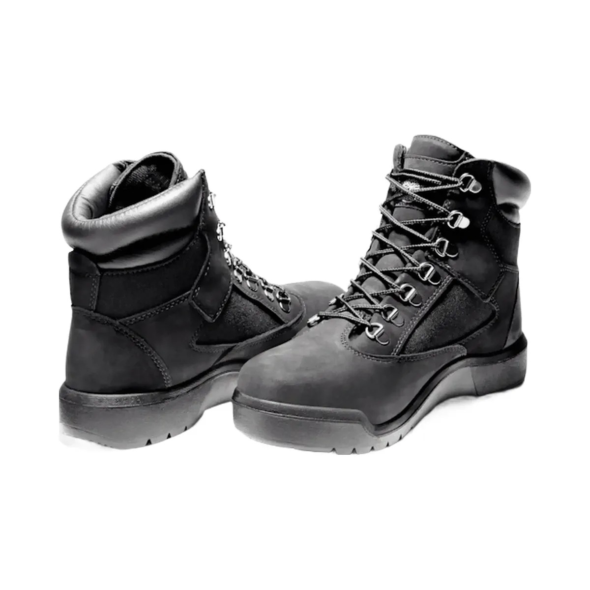 Timberland 6-Inch Waterproof Field Boot Black Nubuck Men'S - HypeFly India View 4