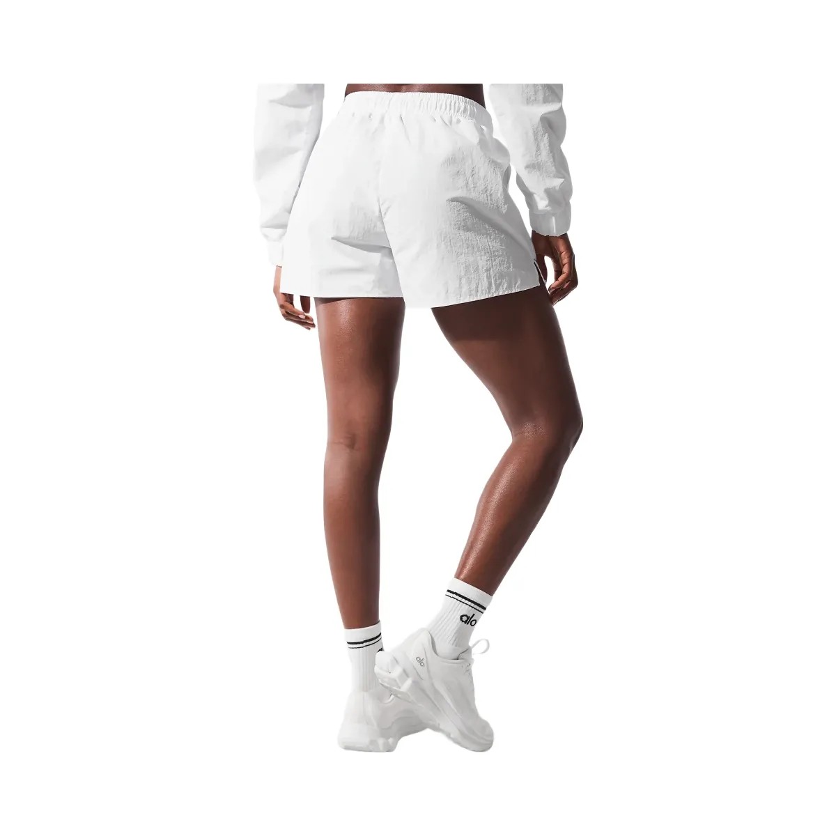 Alo Women's Alumni Short - White - HypeFly India View 2