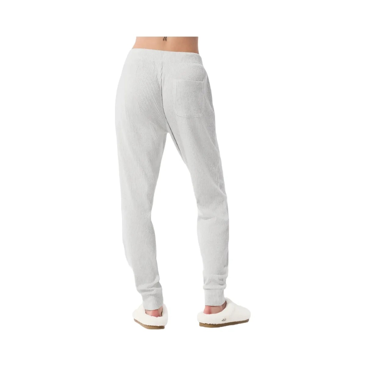 Alo Women's Muse Sweatpant - White Heather - HypeFly India View 4