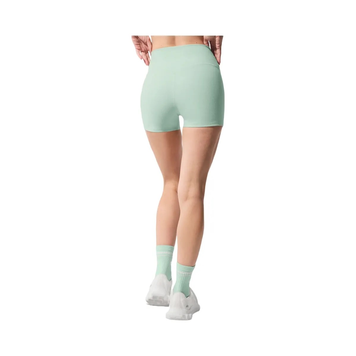 Alo Women's Alosoft High-Waist Carefree Short - Spearmint Heather - HypeFly India View 2