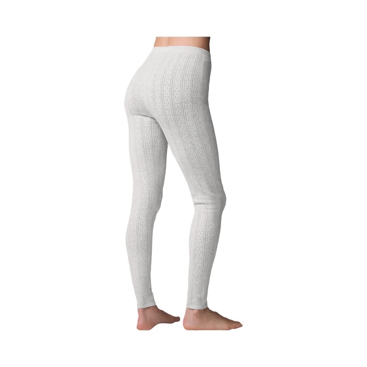 Alo Women's Pointelle Sweater High-Waist Be Mine Legging - Light Grey Heather - HypeFly India View 3