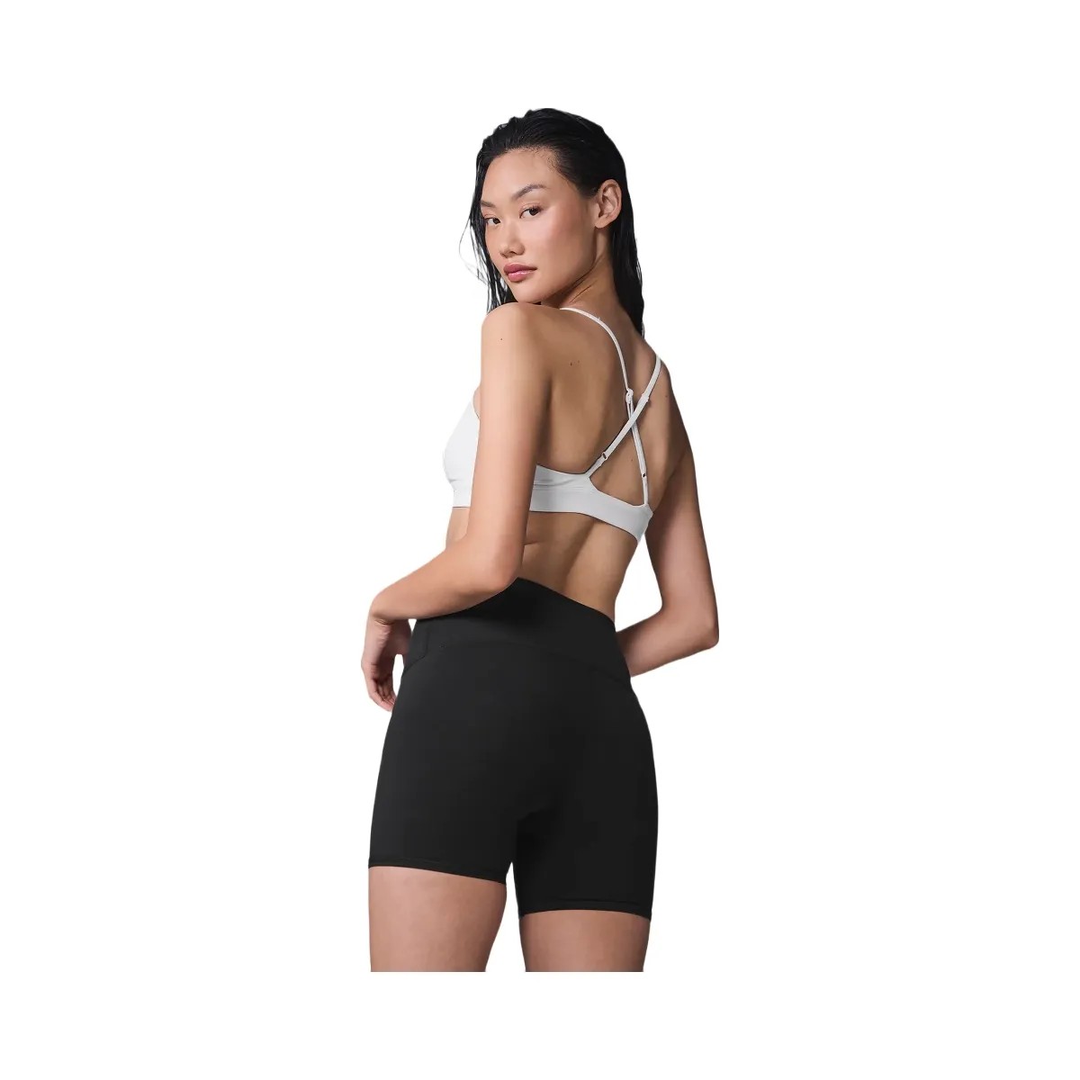Alo Women's Splendor Bra - White/Black - HypeFly India View 3