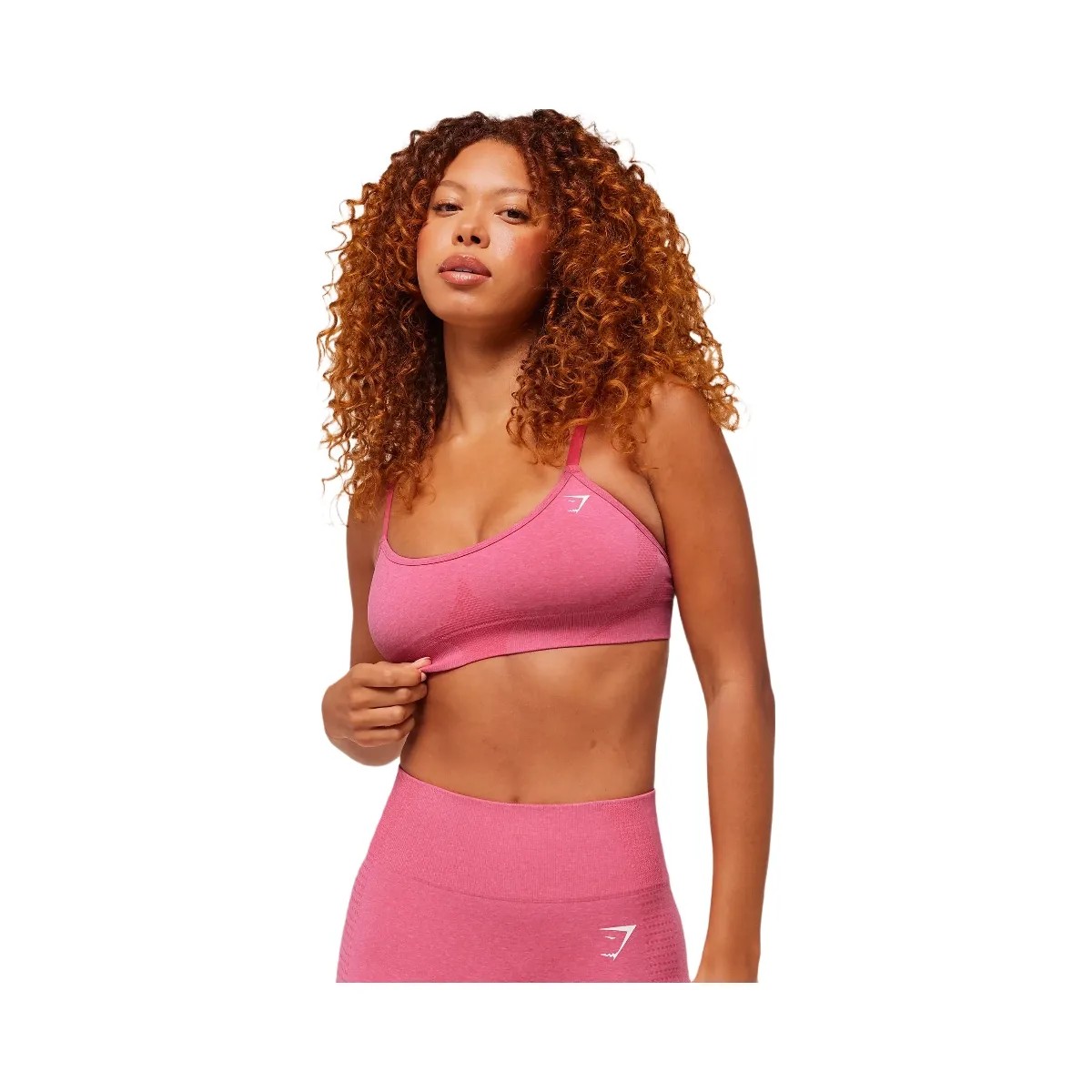 Gymshark Vital Sports Bra - GS Vintage Rouge Pink/ Marl - HypeFly India View 5