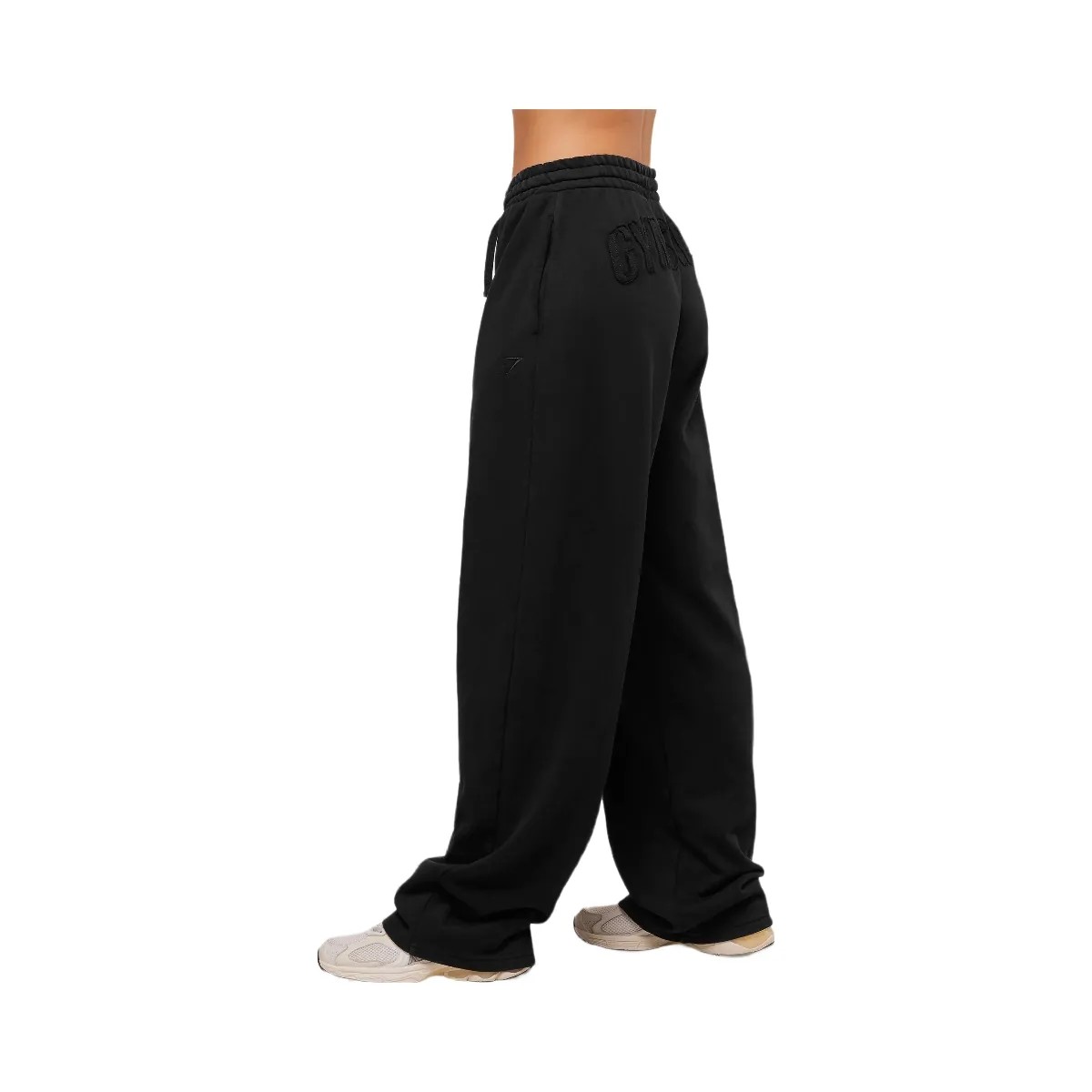 Gymshark Power Washed Joggers - Black/Acid Wash Small Ball - HypeFly India View 2