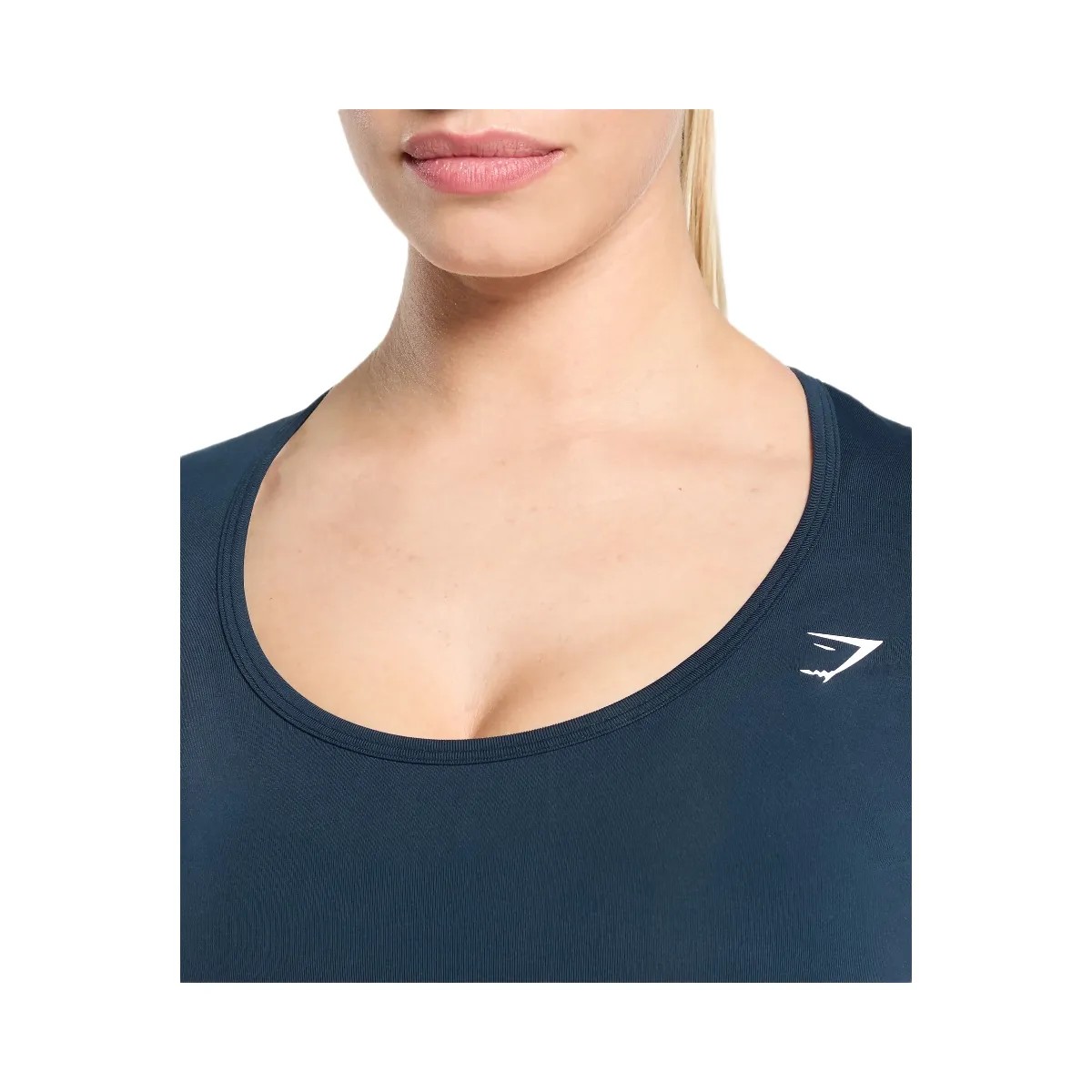 Gymshark Everyday Seamless Tight Fit Crew Neck Tee - Navy - HypeFly India View 5