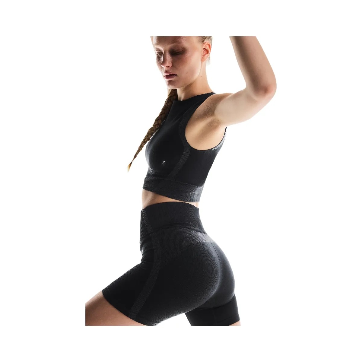 On Studio Knit Crop Black | Eclipse - HypeFly India View 5