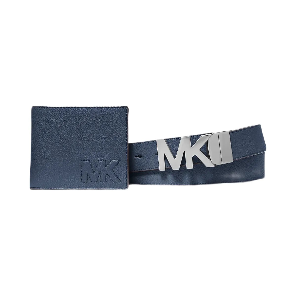 Michael Kors Billfold Wallet and Belt Gift Set Navy - HypeFly India View 1