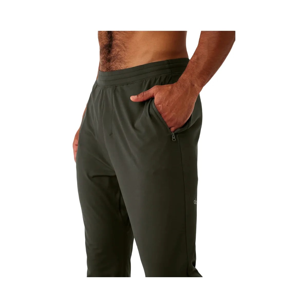 Alo Men's Conquer React Performance Pant - Stealth Green - HypeFly India View 3