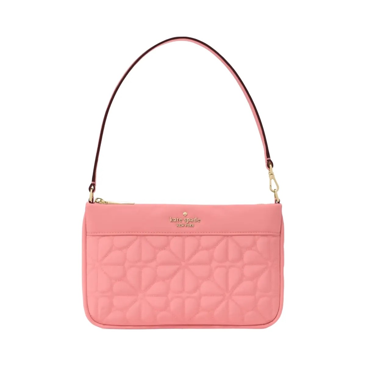 Kate Spade Flower Quilted Fabric Convertible Wristlet Terracotta Tile - HypeFly India View 1