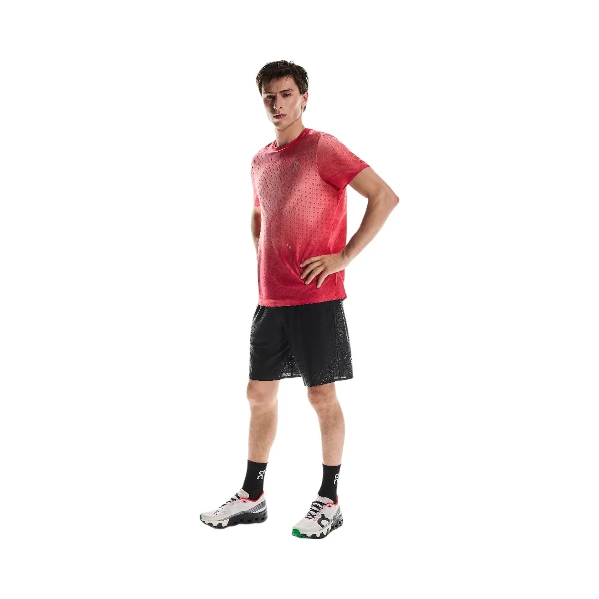 On Pace Mesh Shorts Black - HypeFly India View 3