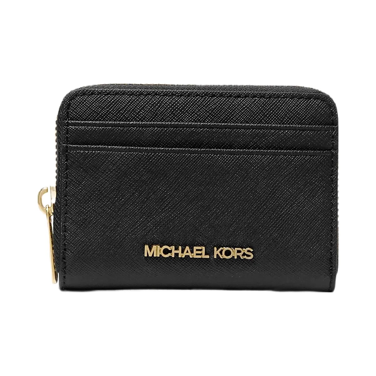 Michael Kors Jet Set Travel Medium Saffiano Leather Wallet Black - HypeFly India View 1