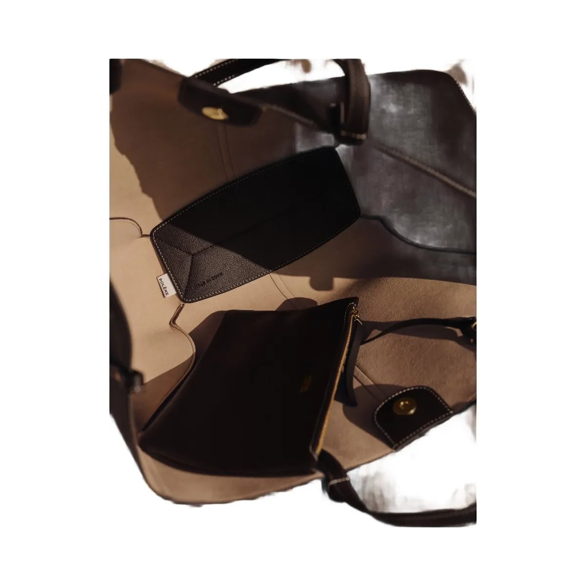 Polene Cyme Textured Ebony - HypeFly India View 5