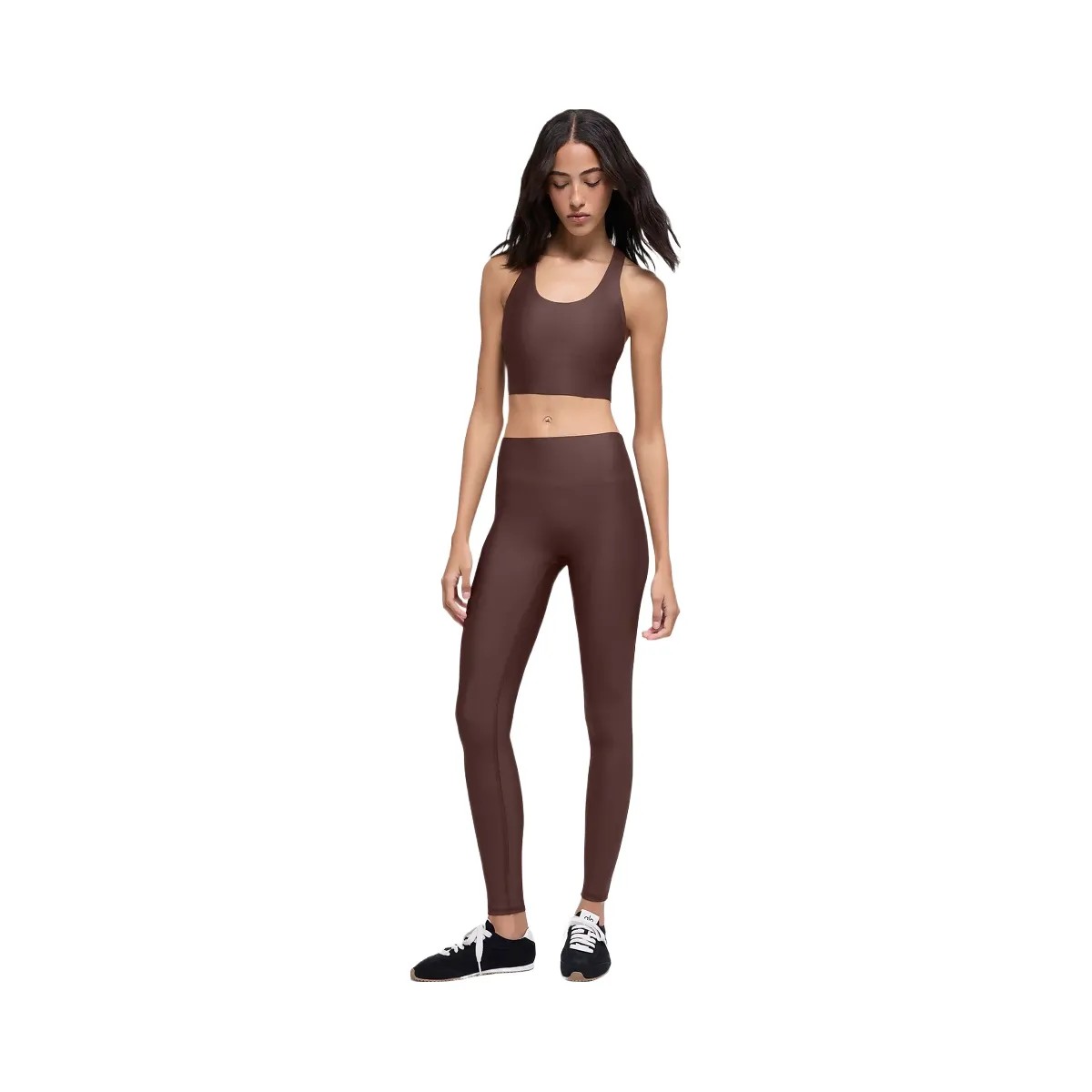 Alo Women's Airlift High-Waist Sleek Legging - Brownstone - HypeFly India View 5