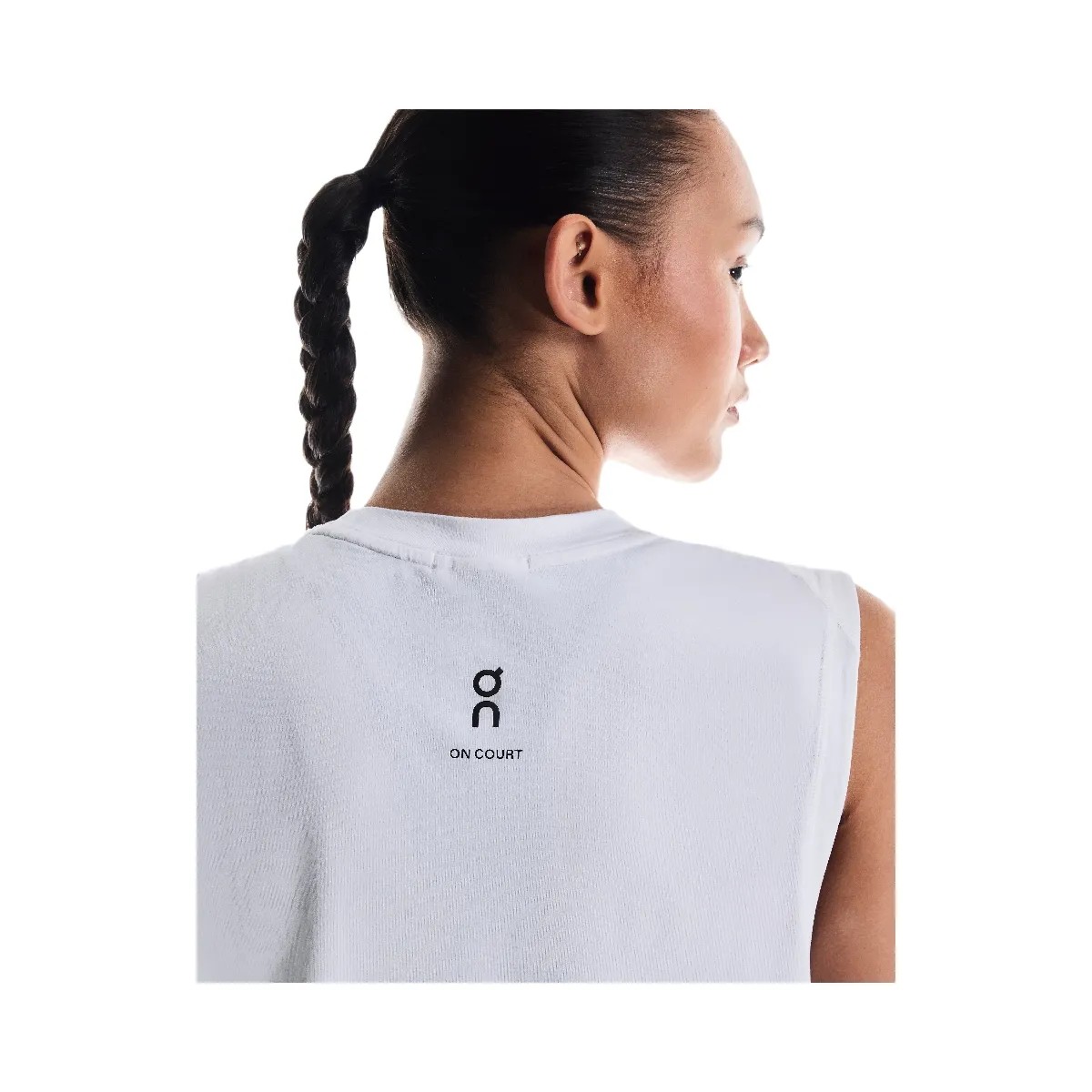 On Courtside Tank White  - HypeFly India View 3