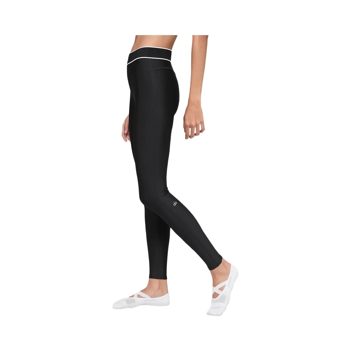 Alo Women's Airlift High-Waist Alignment Legging - Black/White - HypeFly India View 3
