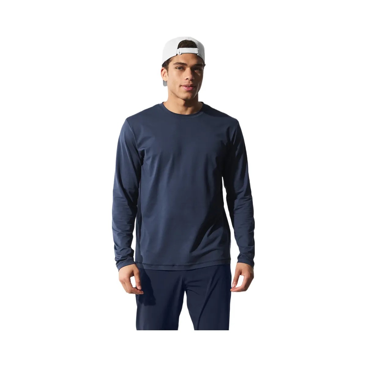 Alo Men's Conquer Reform Crewneck Long Sleeve - Navy - HypeFly India View 1