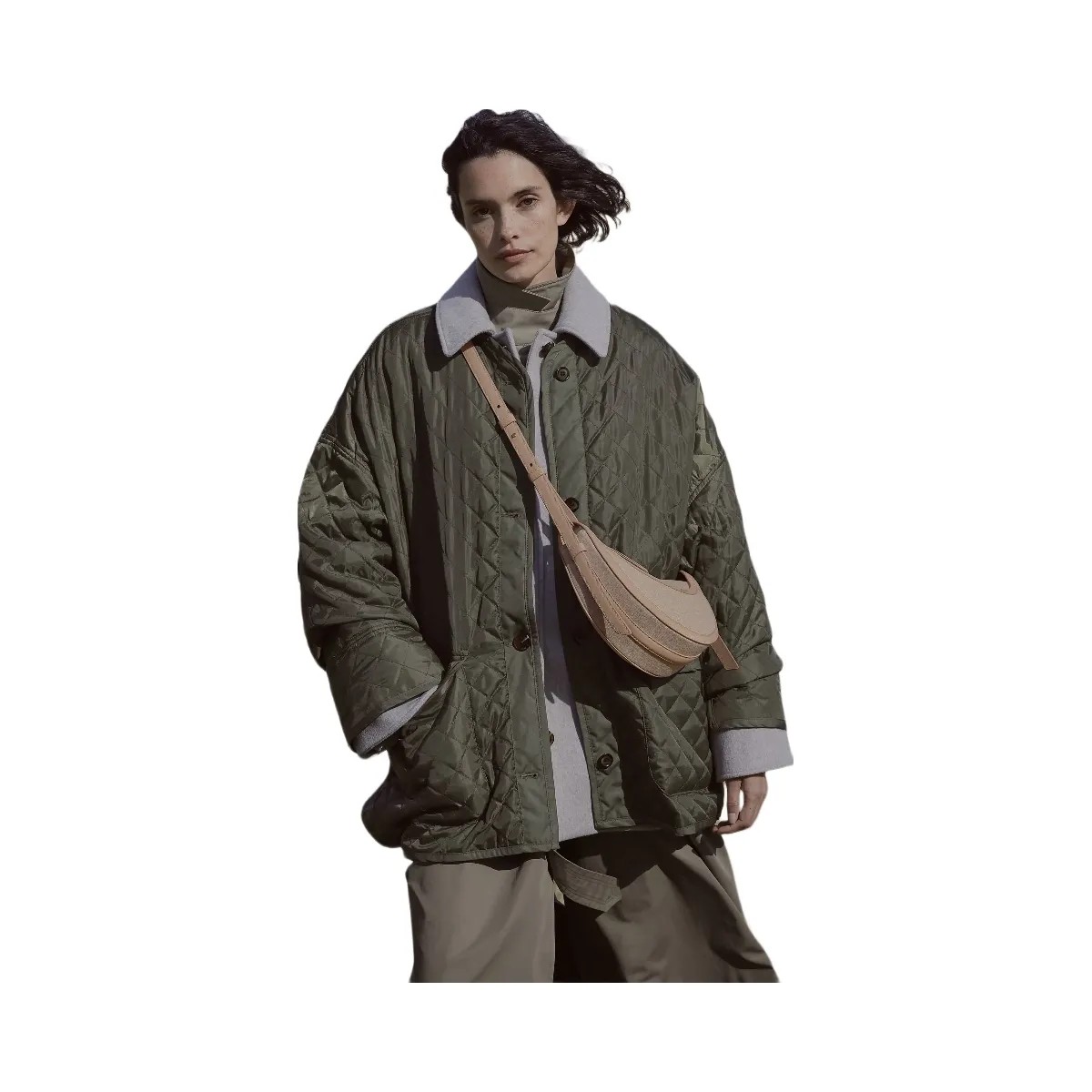 Polene Numero Dix Duo Taupe Canvas - HypeFly India View 2