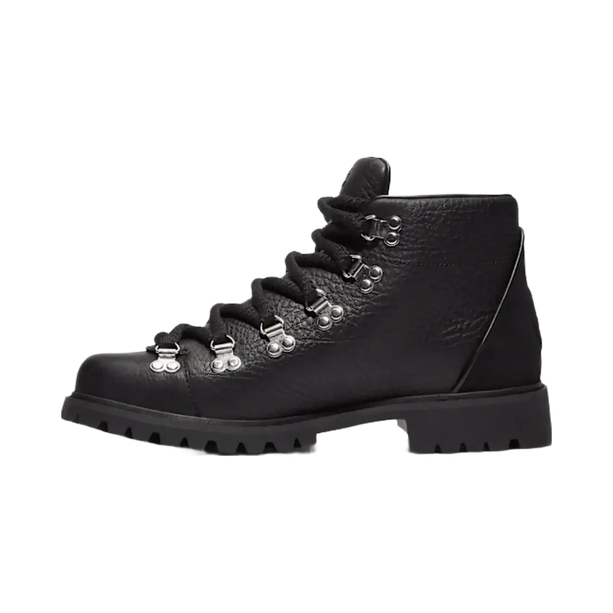 Timberland Authentic Hike Mid Hiking Boot Black Full-Grain Men'S - HypeFly India View 4