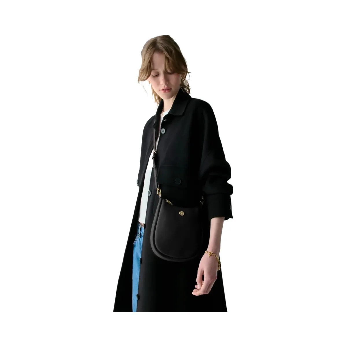 Kate Spade Kayla Small Swingpack Crossbody Black - HypeFly India View 2