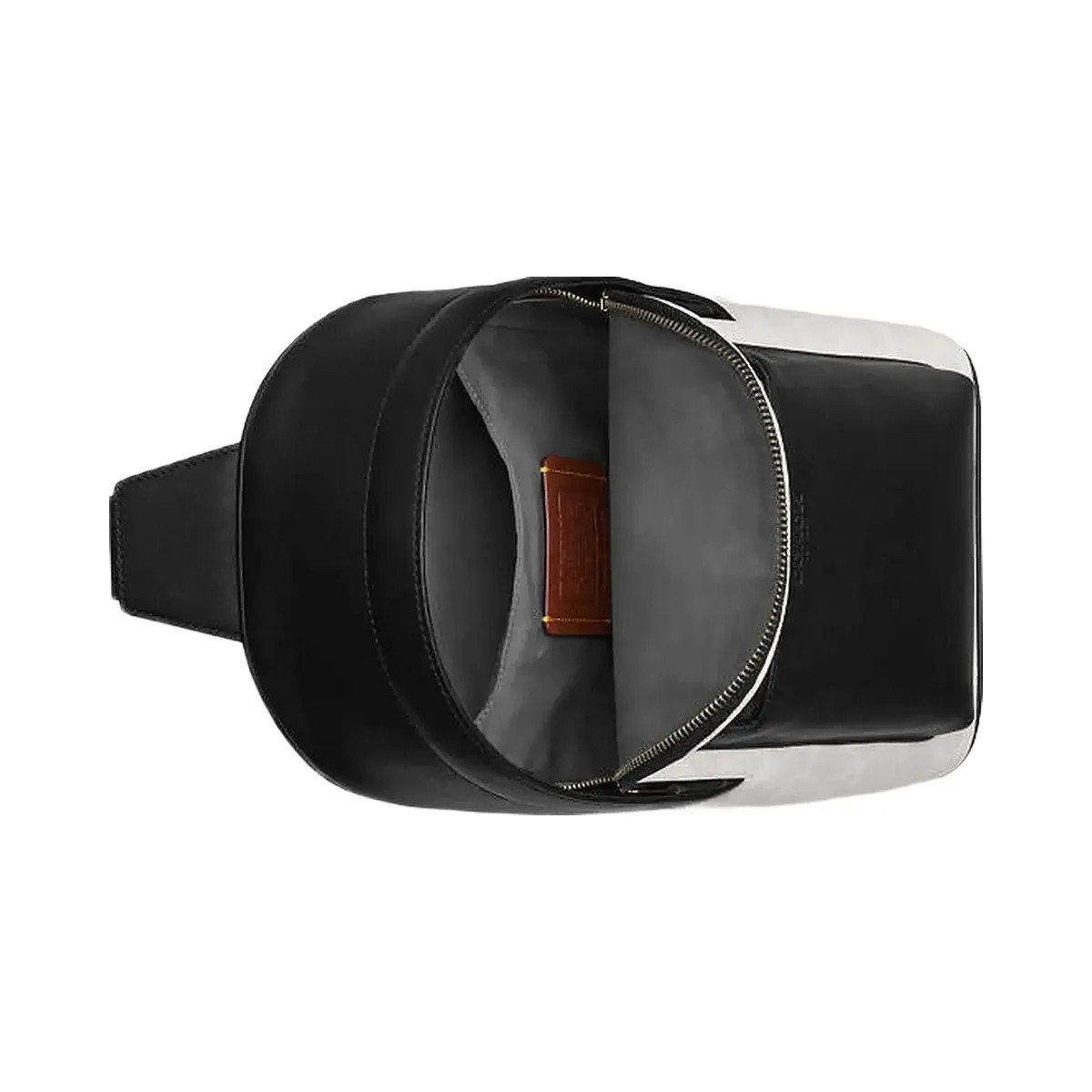 Coach West Pack In Signature Canvas Signature Canvas-Gunmetal-Chalk-Black - HypeFly India View 4