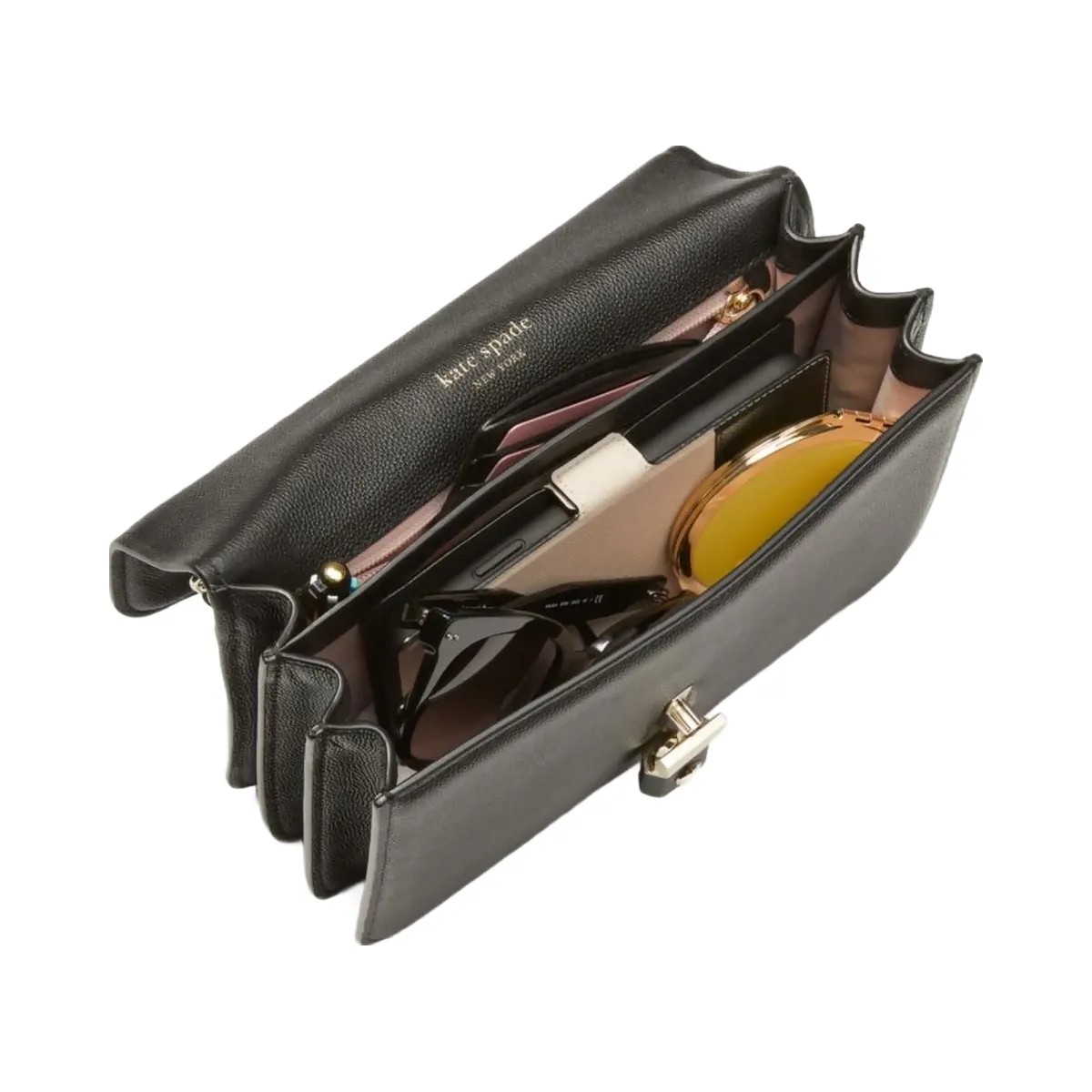 Kate Spade Locket Large Flap Shoulder Bag Violet Mist - HypeFly India View 6