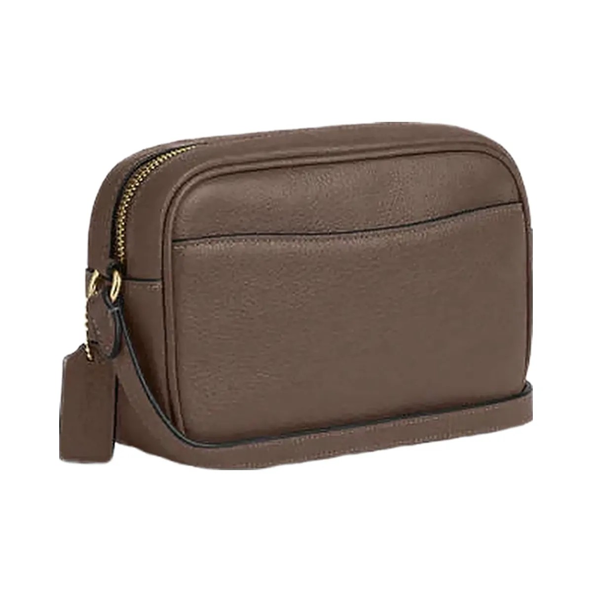 Coach Mini Jamie Camera Bag Pebbled Leather-Gold-Dark Stone - HypeFly India View 4