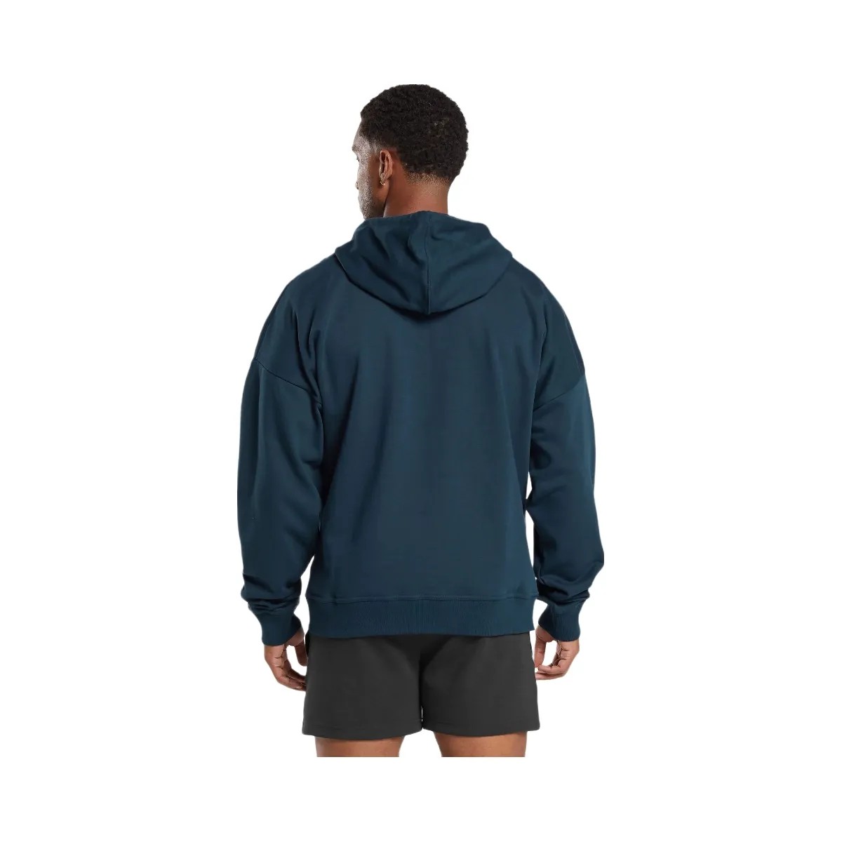 Gymshark Crest Oversized Zip Up Hoodie - Navy - HypeFly India View 2