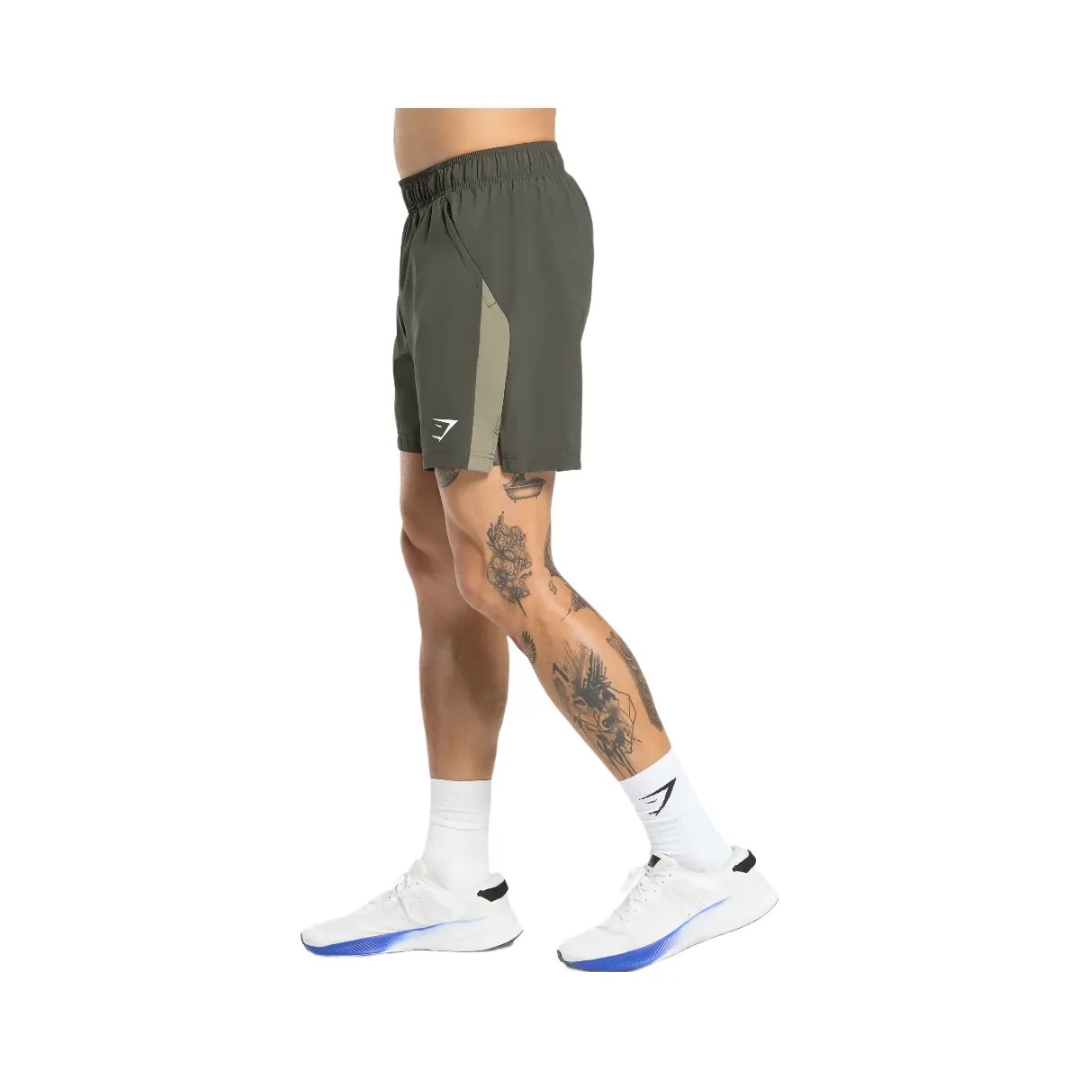 Gymshark Sport 7" Shorts - Strength Green/Utility Green - HypeFly India View 5