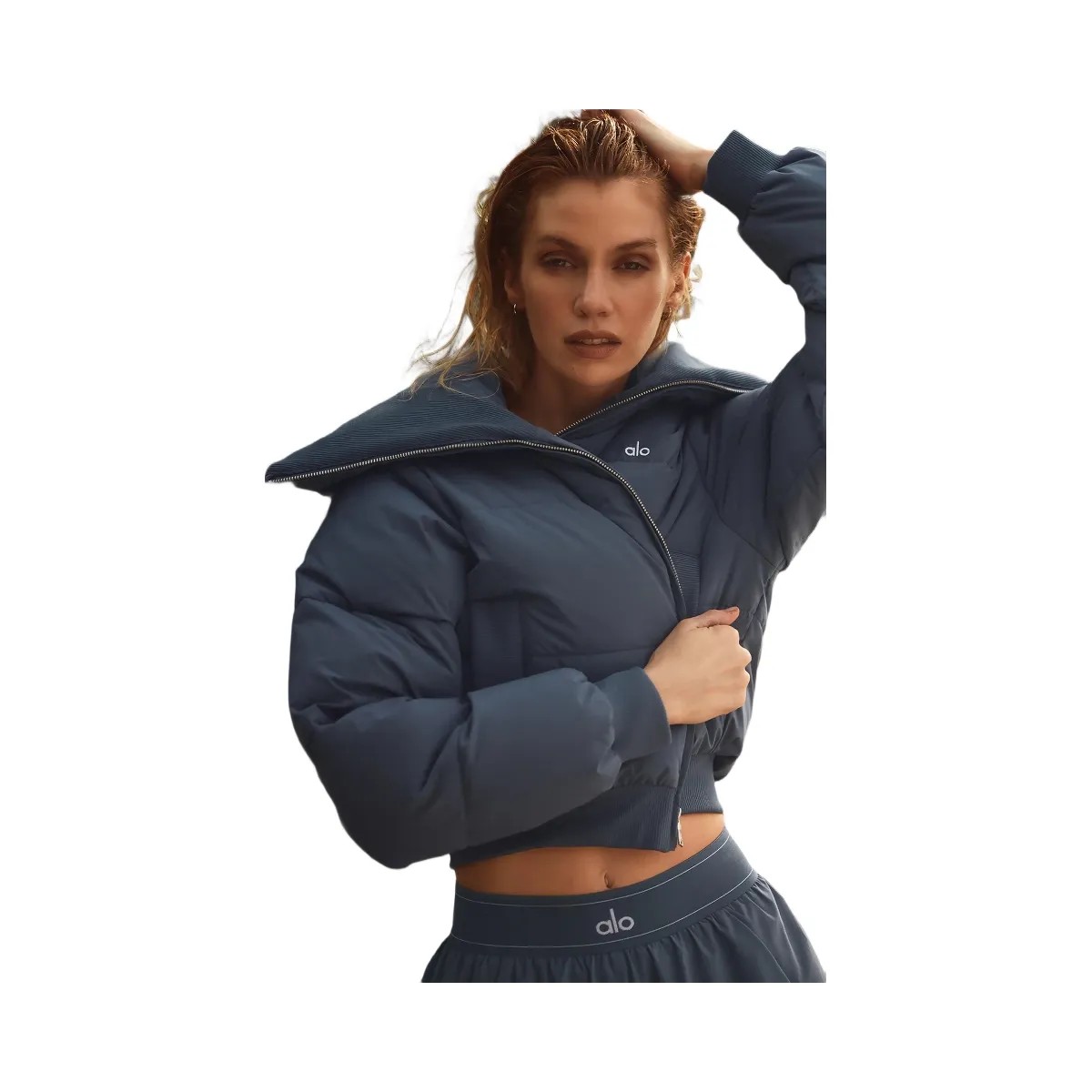 Alo Women's Captivate Puffer - Bluestone - HypeFly India View 5
