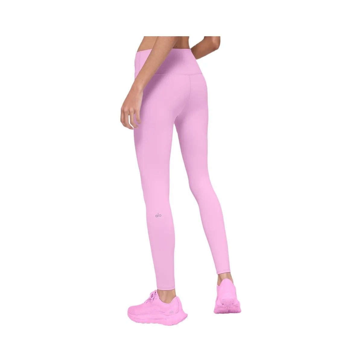 Alo Women's High-Waist Airbrush Legging - Candy Heart Pink - HypeFly India View 2