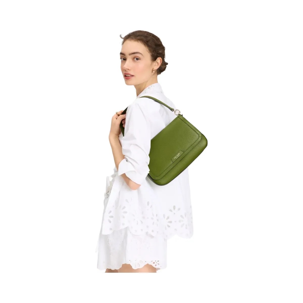 Kate Spade Hudson Convertible Flap Shoulder Bag Jungle Vine - HypeFly India View 2