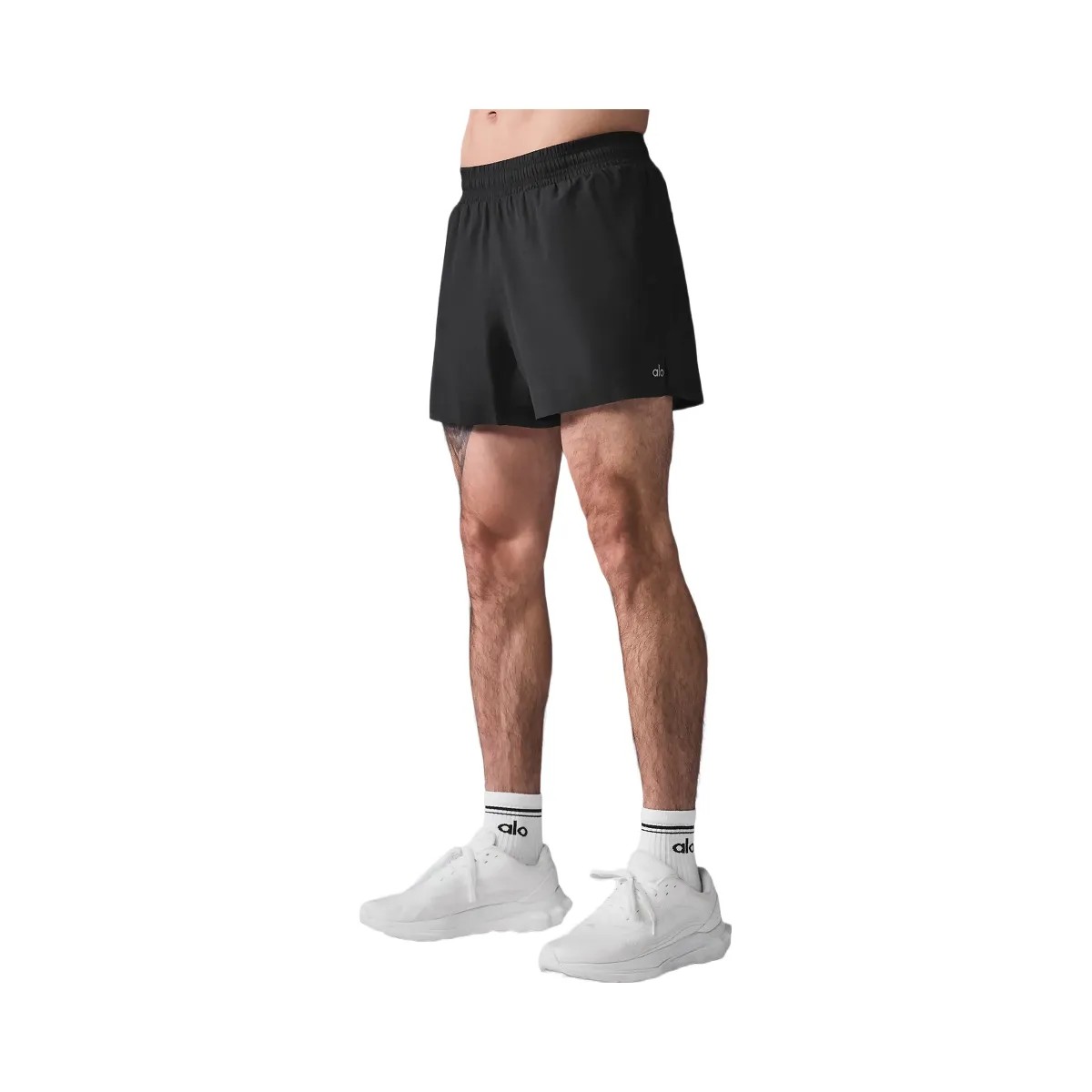 Alo Men's 5" Adapt Running Short - Black - HypeFly India View 2