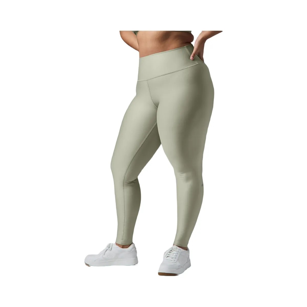 Alo Women's High-Waist Airlift Legging - Limestone - HypeFly India View 4