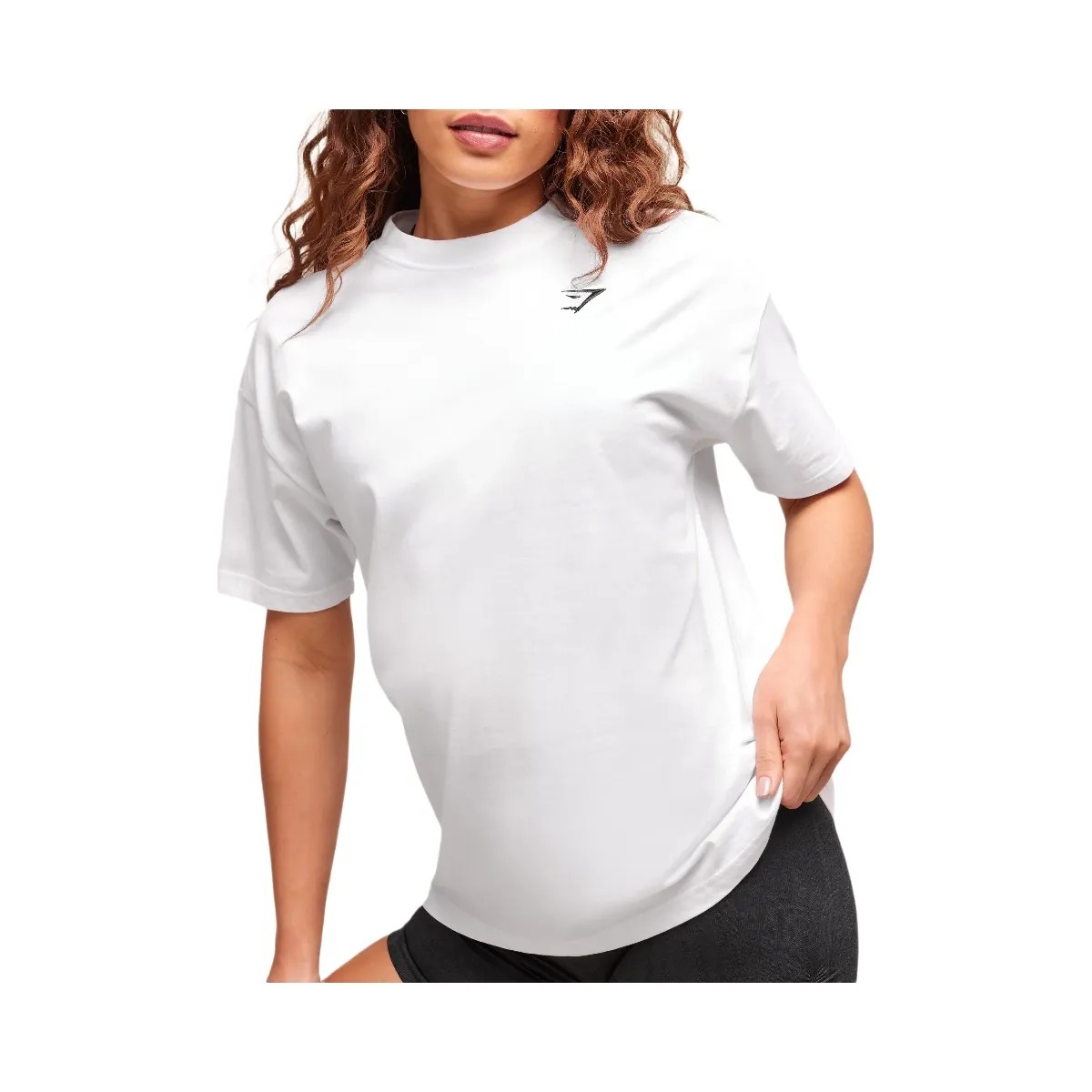 Gymshark Training Oversized T-Shirt - White - HypeFly India View 5