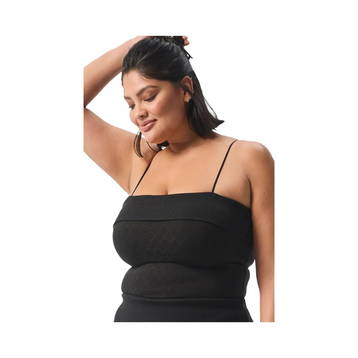 Alo Women's Doubles Only Bra Tank - Black - HypeFly India View 3
