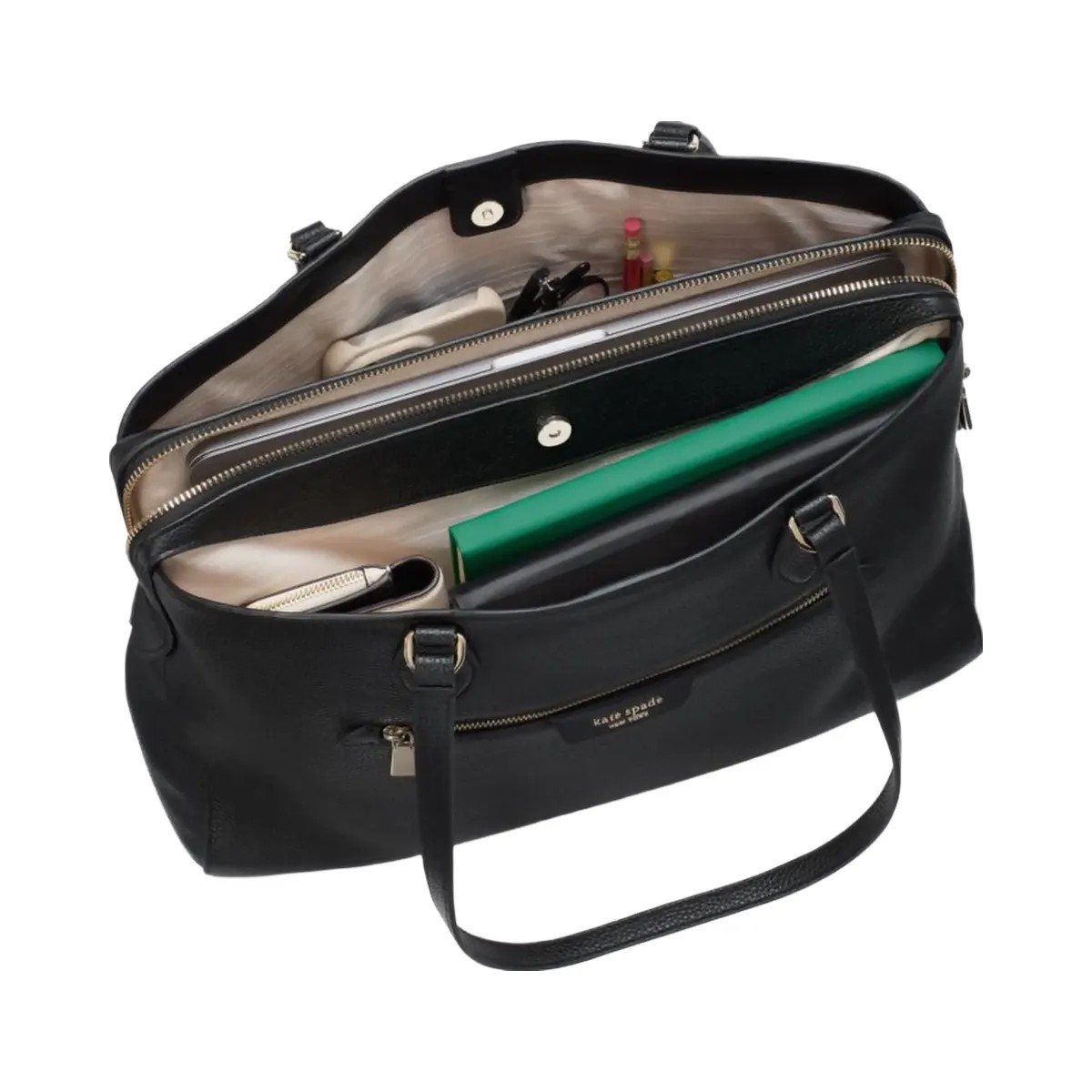 Kate Spade Hudson Work Tote Black - HypeFly India View 6