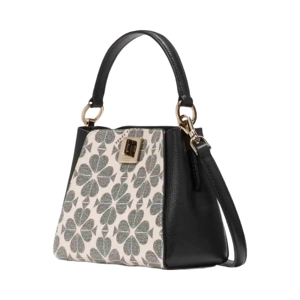 Kate Spade Flower Pvc Mini Top Handle Crossbody Black Multi - HypeFly India View 3