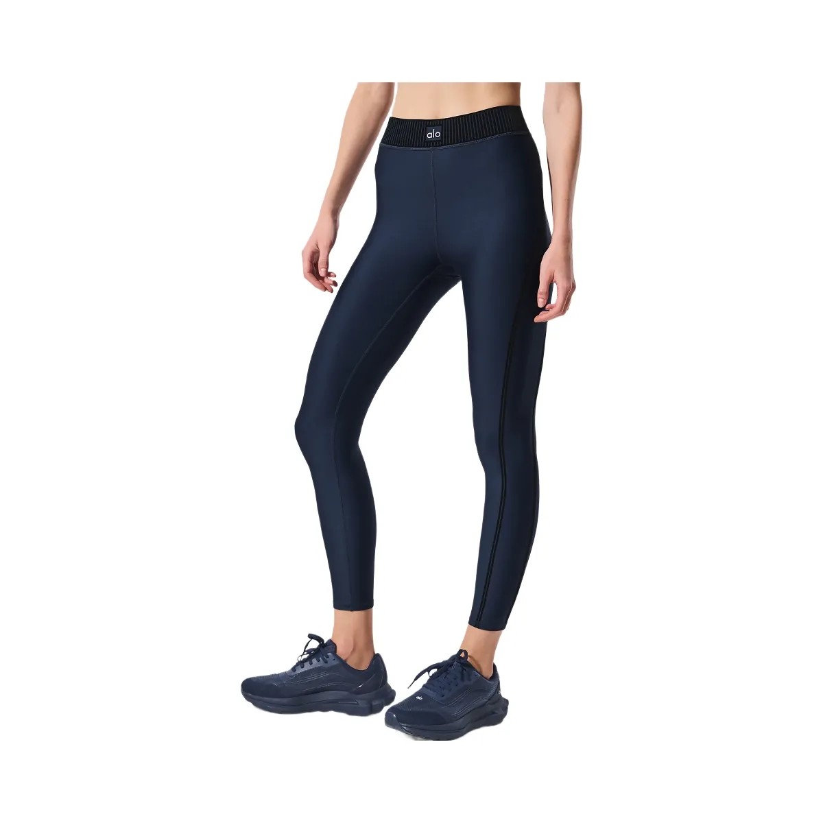 Alo Women's Airlift High-Waist 7/8 Line Up Legging - Navy - HypeFly India View 1