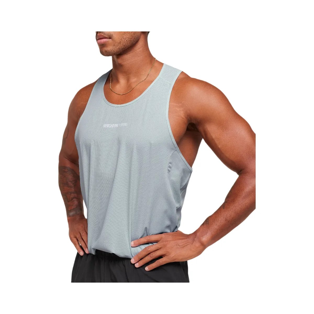 Gymshark Running Tank - Smoke Blue - HypeFly India View 5