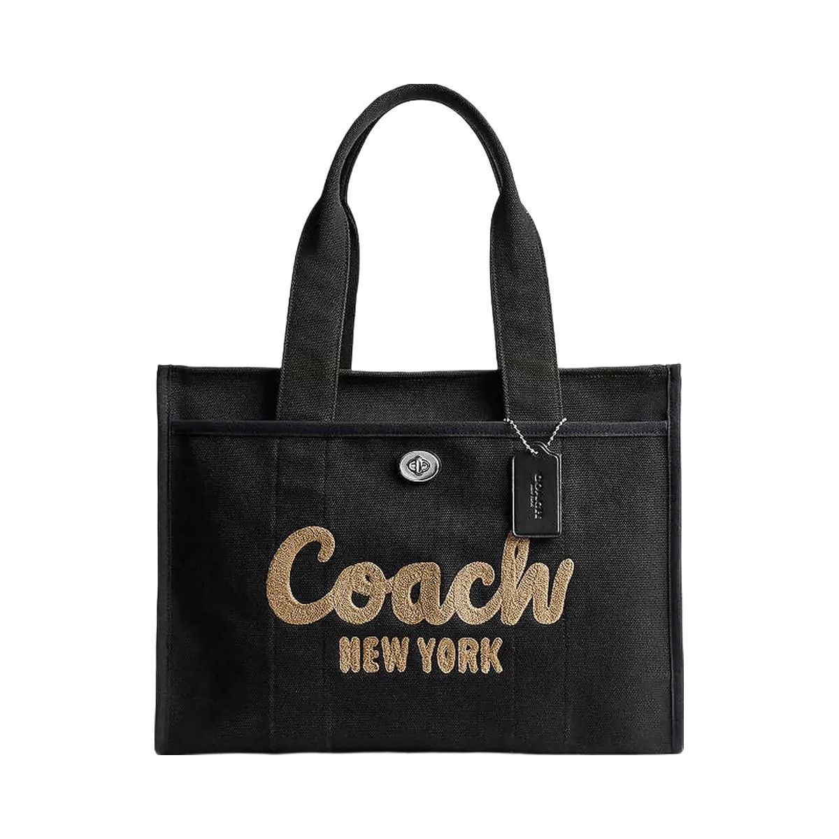 Coach Cargo Tote Bag 42 Canvas-Silver-Black - HypeFly India View 1
