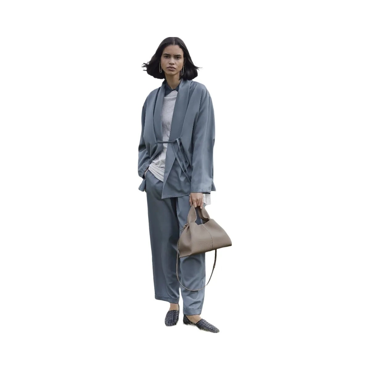 Polene Numero Neuf Textured Taupe - HypeFly India View 2